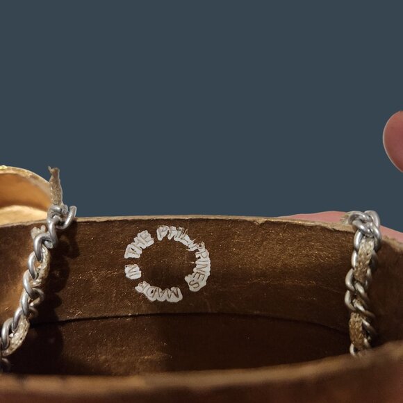 Handcrafted Philippines Gold & Silver Beaded Chain Purse - Picture 5 of 13